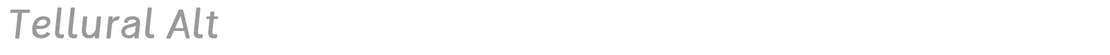 Tellural font preview